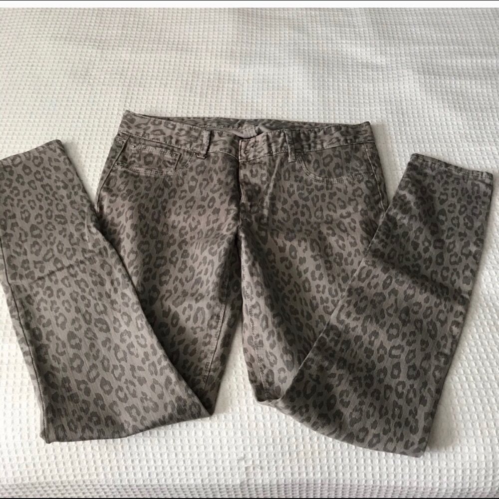 Express Leopard Print Jeans